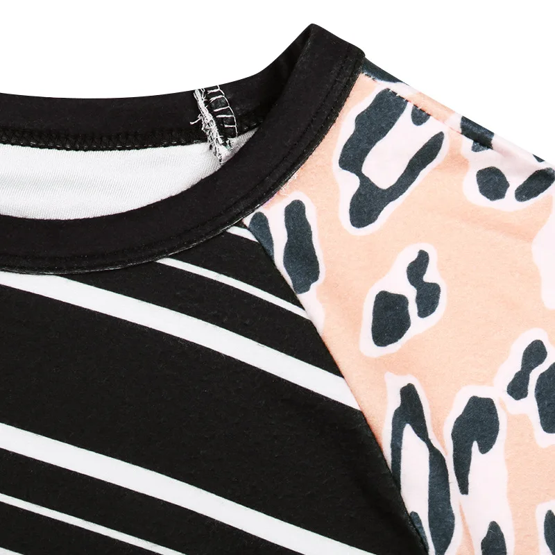 Leopard Print Long Sleeve Crop Top Women Loose T Shirt Autumn Patchwork Cotton Knit Striped Crewneck Pullover Tee Shirt Femme
Leopard Print Long Sleeve Crop Top Women Loose T Shirt Autumn Patchwork Cotton Knit Striped Crewneck Pullover Tee Shirt Femme