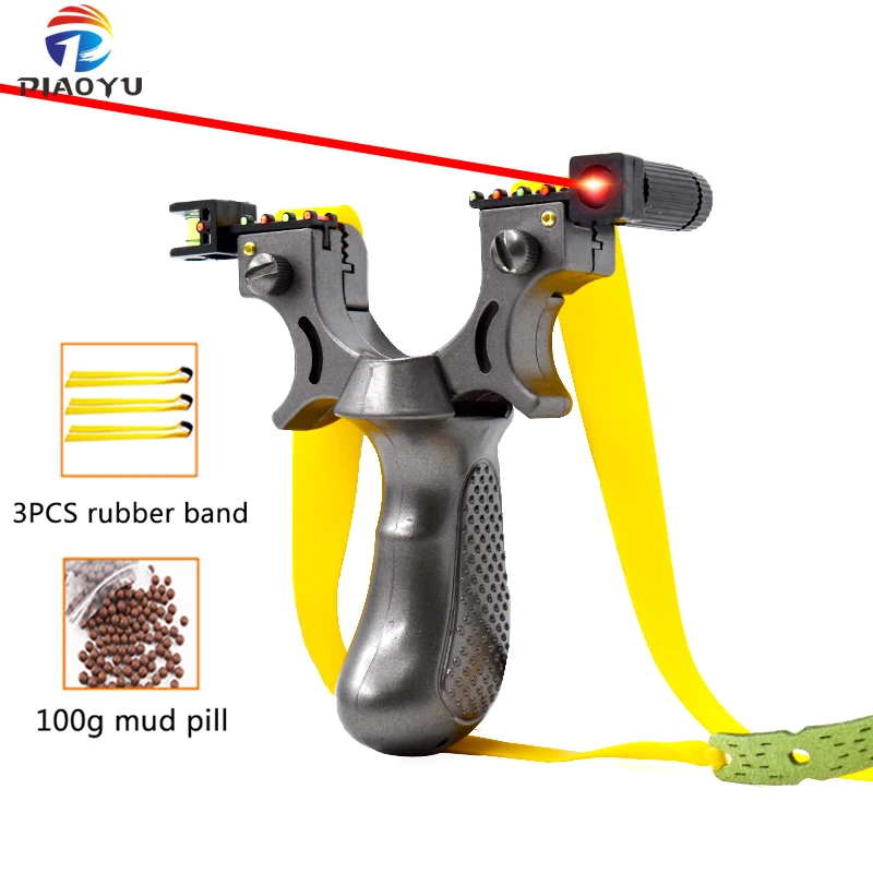 PIAOYU New Resin Slingshot with Rubber Band Outdoor Hunting Shooting Slingshots Laser Aiming Slingshot Detachable Catapult Head
PIAOYU New Resin Slingshot with Rubber Band Outdoor Hunting Shooting Slingshots Laser Aiming Slingshot Detachable Catapult Head