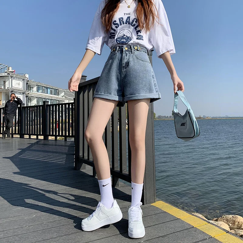 Fashion Denim Shorts Women Korean Style New Adjustable High Waist Straight Loose Internet Hot Cycling All -Matching Wide Leg
Fashion Denim Shorts Women Korean Style New Adjustable High Waist Straight Loose Internet Hot Cycling All -Matching Wide Leg