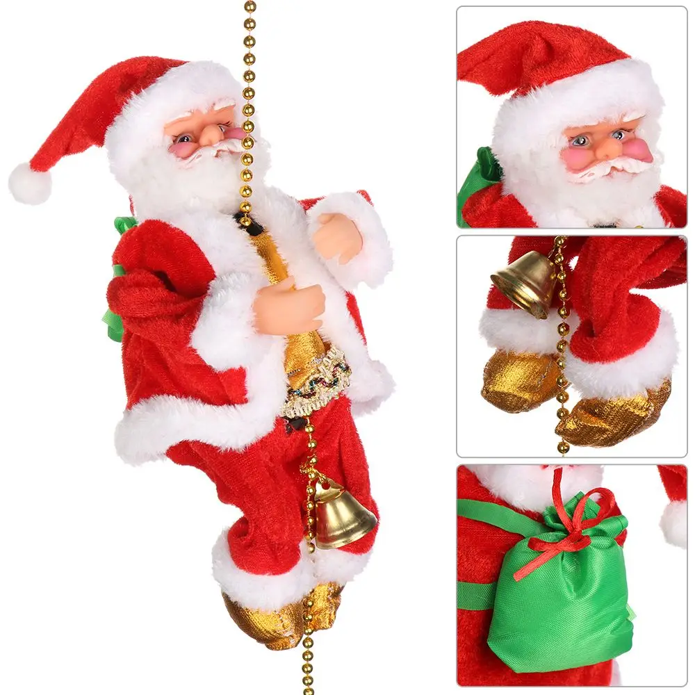 Внутренняя дверь колокольчик пение Рождественское украшение скалолазание искусственная музыкальная игрушка Санта Клаус кукла
Внутренняя дверь колокольчик пение Рождественское украшение скалолазание искусственная музыкальная игрушка Санта Клаус кукла