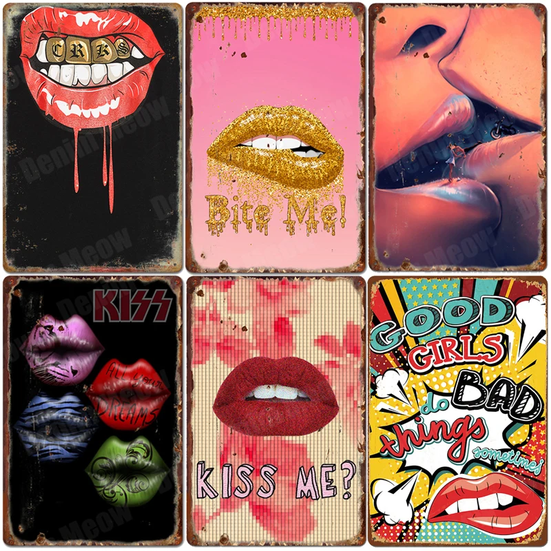 Good Girls Do Bad Things Retro Plaque Metal Signs Bar Club Home Wall Decor Kiss Me Plates Tongue Art Poster Gift for Lover ZSS25
Good Girls Do Bad Things Retro Plaque Metal Signs Bar Club Home Wall Decor Kiss Me Plates Tongue Art Poster Gift for Lover ZSS25