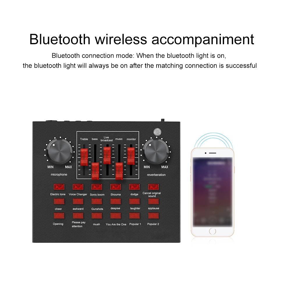 New 2020 Sound Card Audio USB Headset Microphone Webcast Live Sound Card 18 Sound Effects 6 Modes Sound Card For Phone Computer
New 2020 Sound Card Audio USB Headset Microphone Webcast Live Sound Card 18 Sound Effects 6 Modes Sound Card For Phone Computer