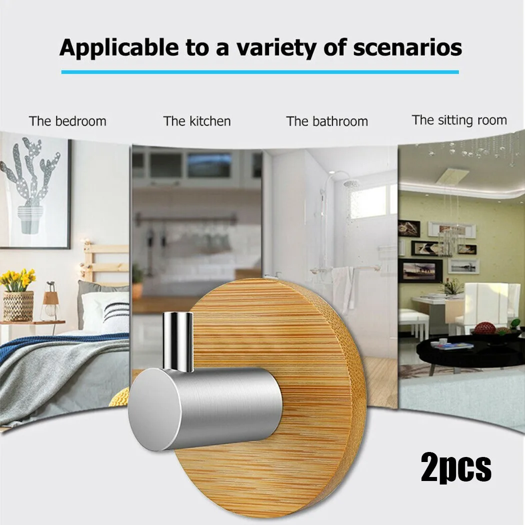 2pc Kitchen Wall Hook Bathroom Made Of High Quality Material,Towel Coat Cap Wood Hangers Adhesive Hooks
2pc Kitchen Wall Hook Bathroom Made Of High Quality Material,Towel Coat Cap Wood Hangers Adhesive Hooks