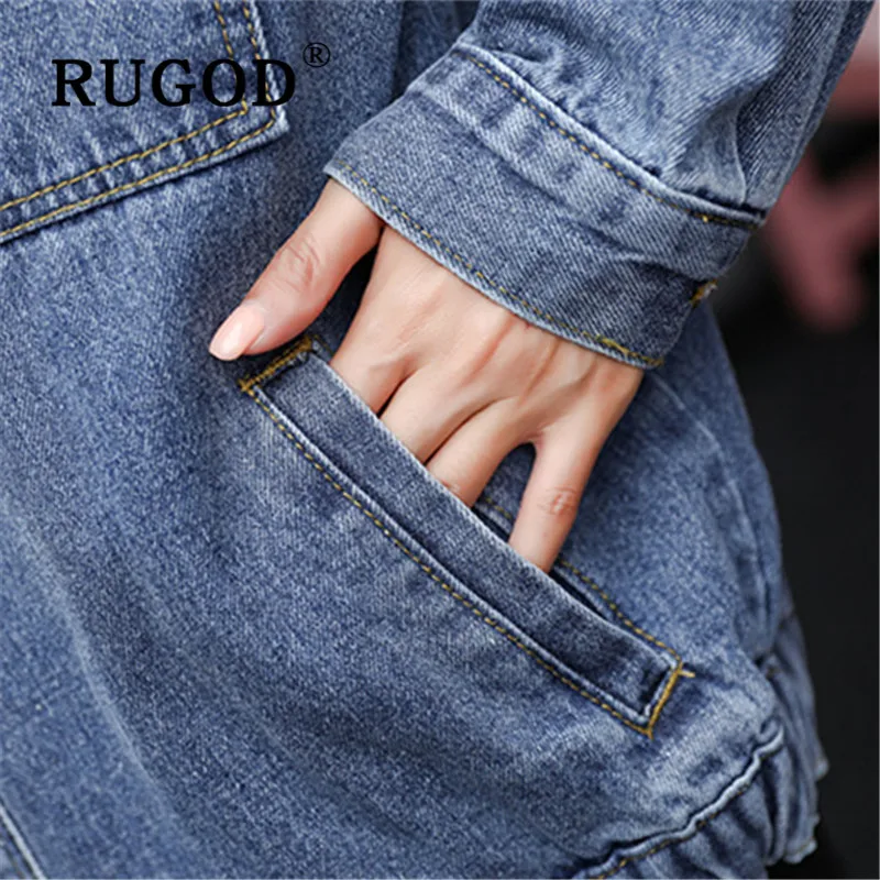 RUGOD Spring Autumn New Style Embroidered Rivet Tassel Demin Harajuku Jacaket Plus Size Women Fanshion 2019
RUGOD Spring Autumn New Style Embroidered Rivet Tassel Demin Harajuku Jacaket Plus Size Women Fanshion 2019