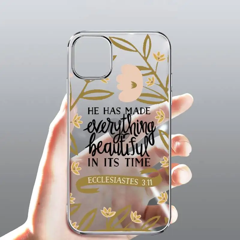 Jesus Bible Quotes Phone Case Transparent for Clear iPhone case 11 12 mini pro XS MAX 8 7 6 6S Plus X 5S SE 2020 XR
Jesus Bible Quotes Phone Case Transparent for Clear iPhone case 11 12 mini pro XS MAX 8 7 6 6S Plus X 5S SE 2020 XR