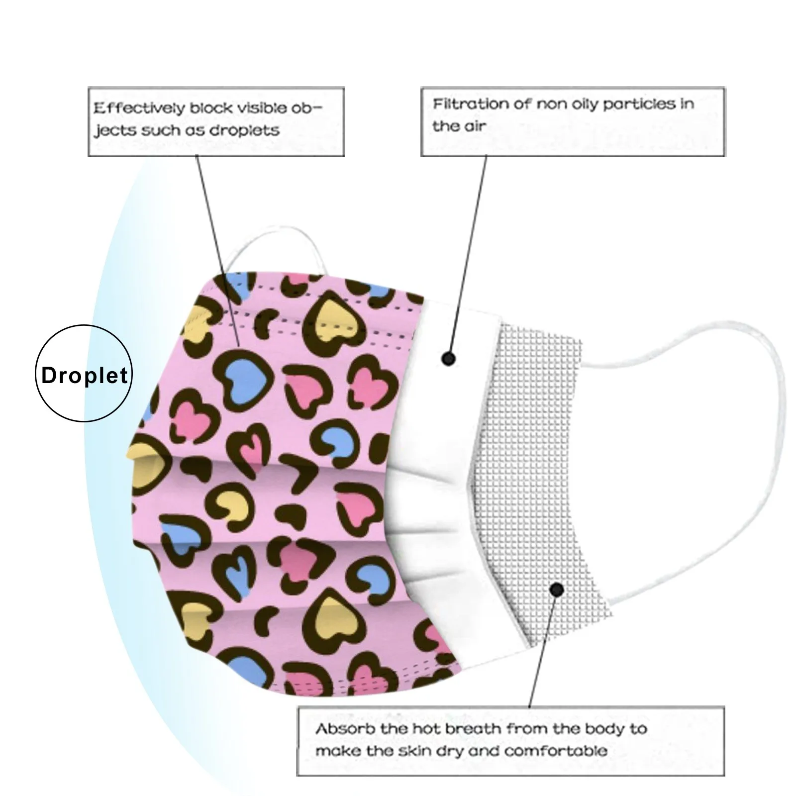 10PCs Valentine's Day Disposable Masks Women Man 3 Layer Non-woven Fabric Mouth Mask Breathable Protective Face Mask Mascarillas
10PCs Valentine's Day Disposable Masks Women Man 3 Layer Non-woven Fabric Mouth Mask Breathable Protective Face Mask Mascarillas