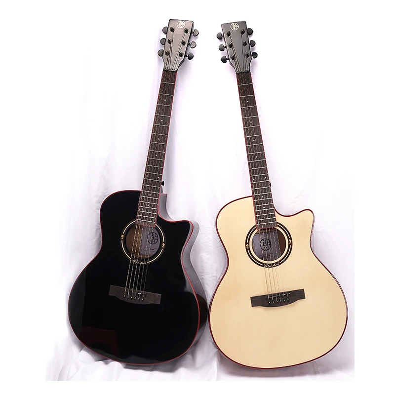 41 Inch Folk Acoustic Guitars Electric Box Musical Instrument Picea Asperatar For Beginners Adults Black Wood AGT320
41 Inch Folk Acoustic Guitars Electric Box Musical Instrument Picea Asperatar For Beginners Adults Black Wood AGT320