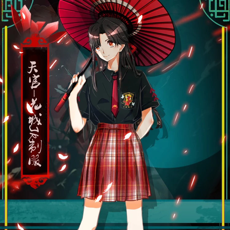 Костюм для косплея аниме Tian Guan Ci Fu Hua Cheng рубашка в китайском стиле ретро для молодых девушек плиссированная клетчатая юбка футболка с коротк...
Костюм для косплея аниме Tian Guan Ci Fu Hua Cheng рубашка в китайском стиле ретро для молодых девушек плиссированная клетчатая юбка футболка с коротк...