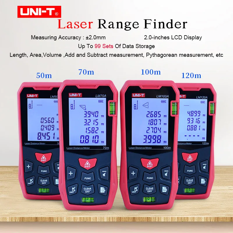 

UNI-T Laser Distance Meter Digital Range Finder 100m 70m 50m Rangefinder Trena Lazer Tape Measure Ruler Roulette Measurer Tool