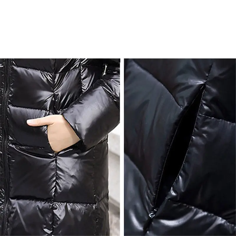 Winter Down Jacket Women Parkas 2019 New Fashion Women Slim Coat Black Hooded Fur Collar Outerwear Long Warm Casaco femme f1629
Winter Down Jacket Women Parkas 2019 New Fashion Women Slim Coat Black Hooded Fur Collar Outerwear Long Warm Casaco femme f1629