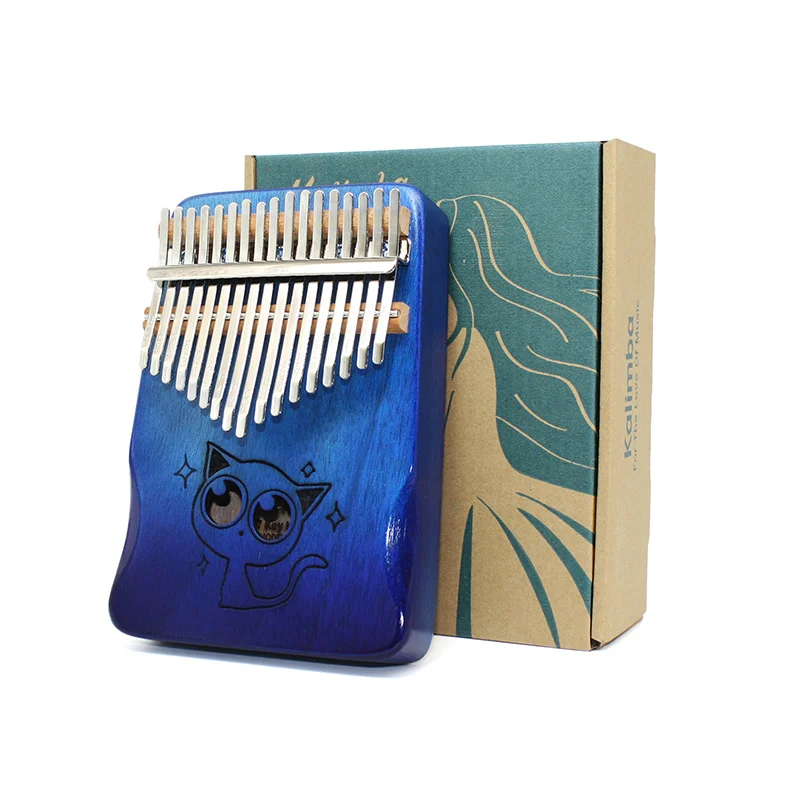 Kalimba 17 Keys Thumb Piano Mahogany Body Musical Instrument Bull Kalimba Music Box
Kalimba 17 Keys Thumb Piano Mahogany Body Musical Instrument Bull Kalimba Music Box