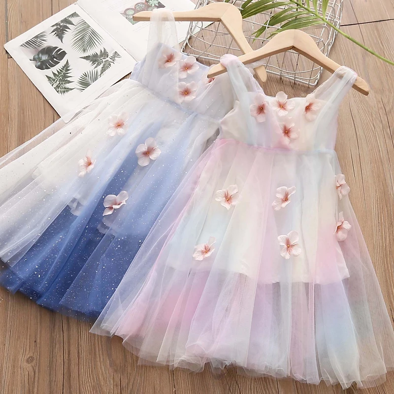 2021 Summer New Baby Dresses Kids Girl Korean Flower Net Yarn Princess Dress 3-9 Y Baby Girls Cute Vest Dress Children Clothing
2021 Summer New Baby Dresses Kids Girl Korean Flower Net Yarn Princess Dress 3-9 Y Baby Girls Cute Vest Dress Children Clothing