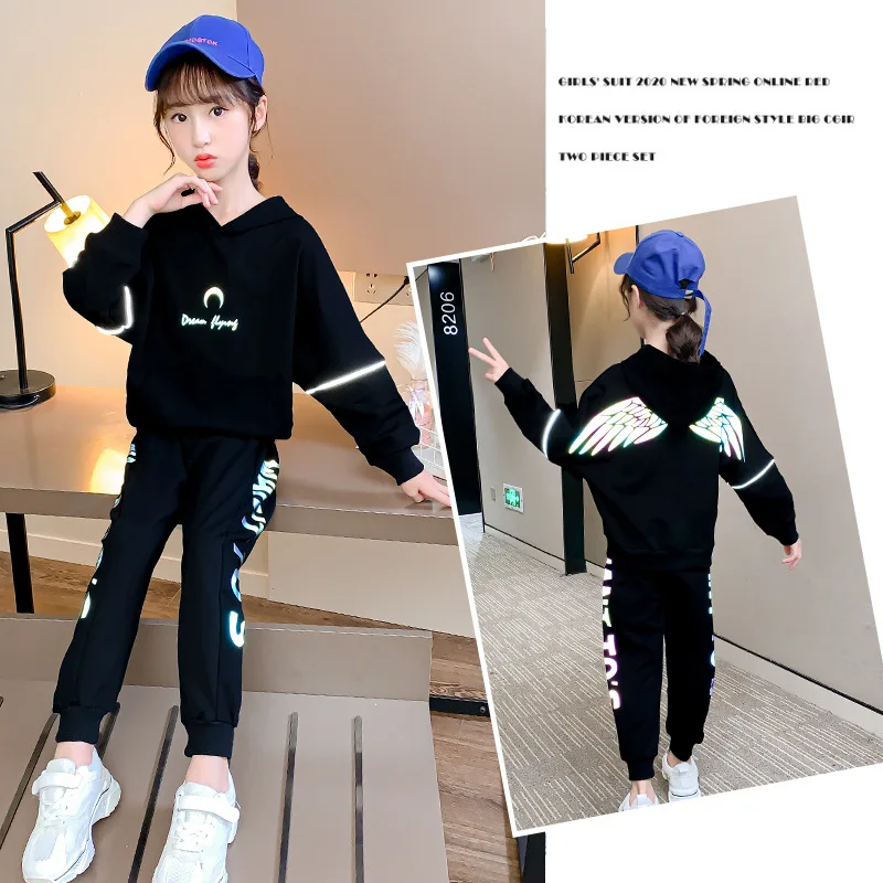 Girls Suits Sweatshirts + Pants 2pcs Kids Cotton Tracksuit 2021 Cool Spring Autumn Uniforms Sport Teenagers Outwear Children Set
Girls Suits Sweatshirts + Pants 2pcs Kids Cotton Tracksuit 2021 Cool Spring Autumn Uniforms Sport Teenagers Outwear Children Set