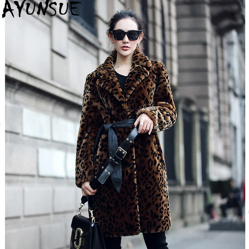 AYUNSUE 2020 Real Fur Coat Winter Jacket Women Natural Fur Coat Female Sheep Shearling Leopard Long Jackets Manteau Femme MY4739
AYUNSUE 2020 Real Fur Coat Winter Jacket Women Natural Fur Coat Female Sheep Shearling Leopard Long Jackets Manteau Femme MY4739