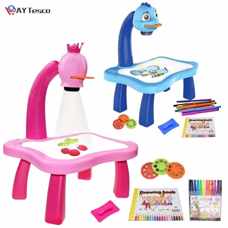 игрушки Children Led Projector Art Drawing Table Toys Kids Painting Board Desk Arts Crafts Educational Learning Paint Tools Toy
игрушки Children Led Projector Art Drawing Table Toys Kids Painting Board Desk Arts Crafts Educational Learning Paint Tools Toy