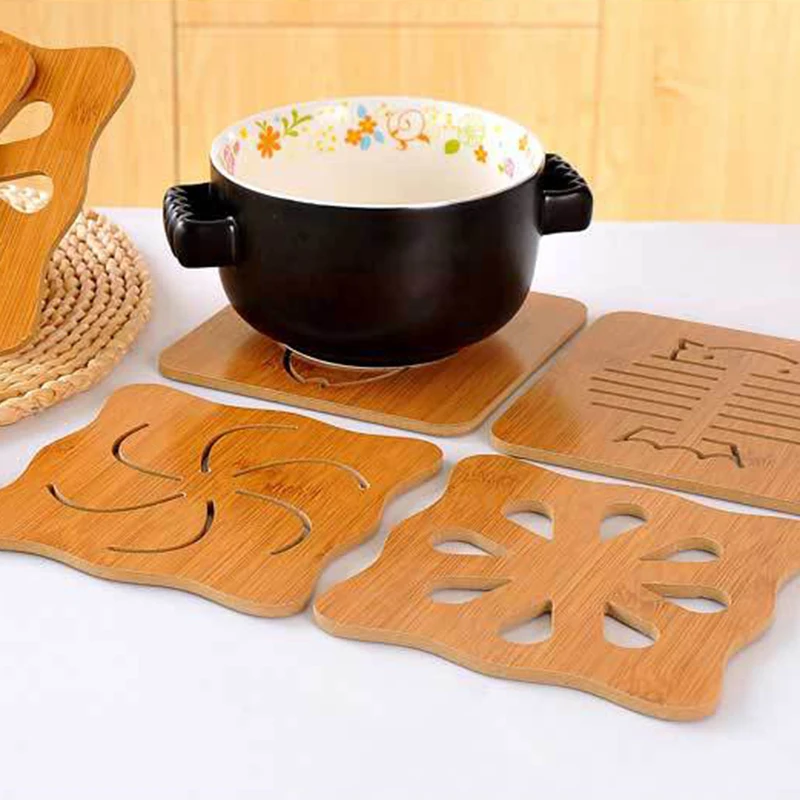 Kitchen Hollow Wooden Coaster Thick Anti-scalding Cartoon Insulation Pad Table Mat Non-slip Pot Mat Bowl Mat Tray Mat
Kitchen Hollow Wooden Coaster Thick Anti-scalding Cartoon Insulation Pad Table Mat Non-slip Pot Mat Bowl Mat Tray Mat