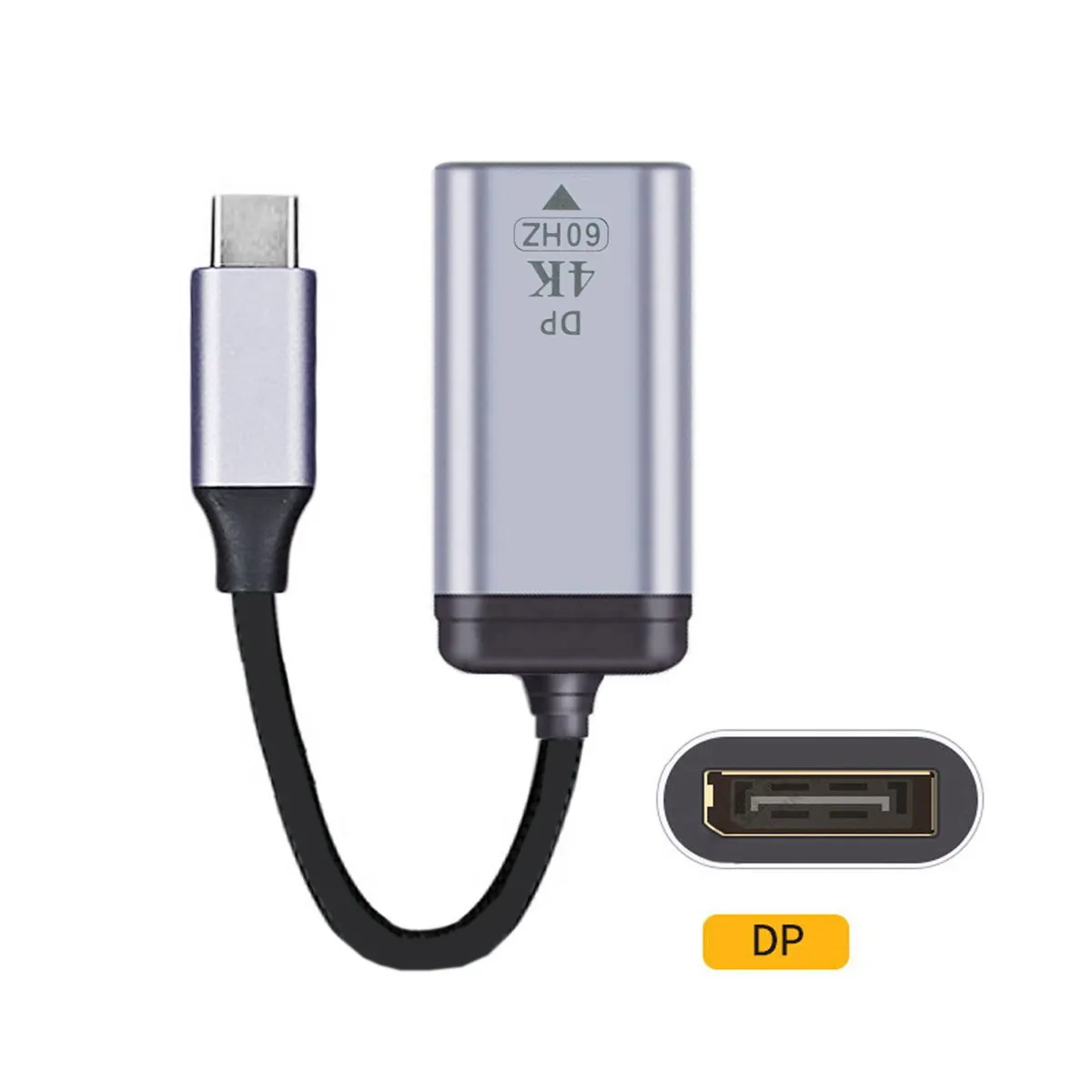 USB-C Type C to Displayport Monitor DP Cable Adapter 4K 2K 60hz for Tablet & Phone & Laptop
USB-C Type C to Displayport Monitor DP Cable Adapter 4K 2K 60hz for Tablet & Phone & Laptop