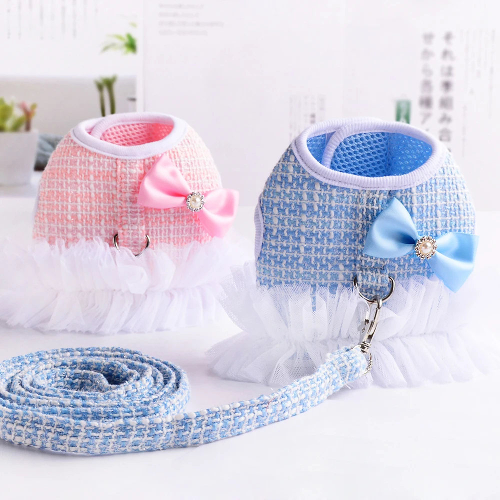 NEW Autumn Dog Harness Tweed Princess Pet Cat Harness Leash Set Breathable Tutu Dress Harness for Small Medium Pet S M L
NEW Autumn Dog Harness Tweed Princess Pet Cat Harness Leash Set Breathable Tutu Dress Harness for Small Medium Pet S M L