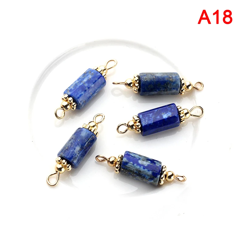 1PC Copper Plated 14K Natural Stone Charms Cylinder Double Hole Barrel Beads Connectors For DIY Necklace Jewelry Accessories
1PC Copper Plated 14K Natural Stone Charms Cylinder Double Hole Barrel Beads Connectors For DIY Necklace Jewelry Accessories