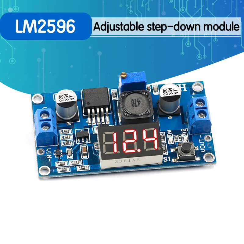 Понижающий преобразователь постоянного тока LM2596 регулятор напряжения