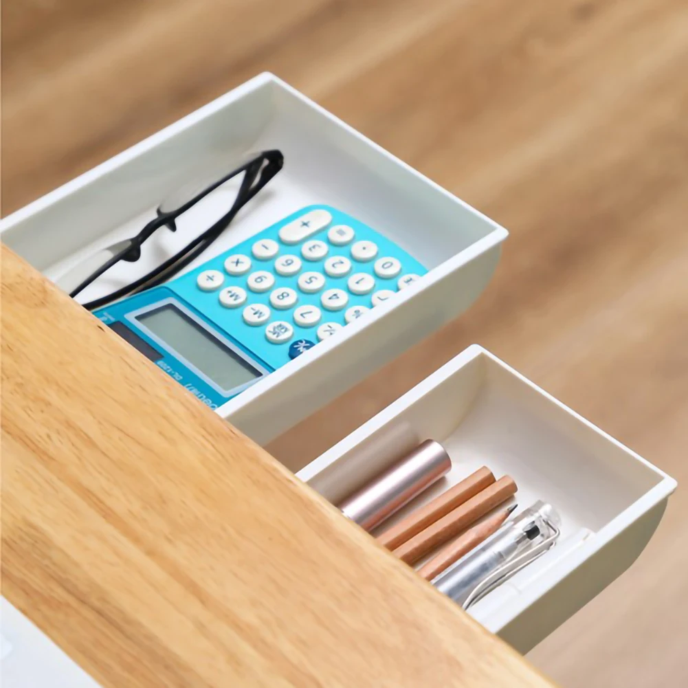 Self Stick Pencil Tray Desk Table Storage Drawer Organizer Box Under Desk Stand Self-adhesive under-drawer storage box
Self Stick Pencil Tray Desk Table Storage Drawer Organizer Box Under Desk Stand Self-adhesive under-drawer storage box