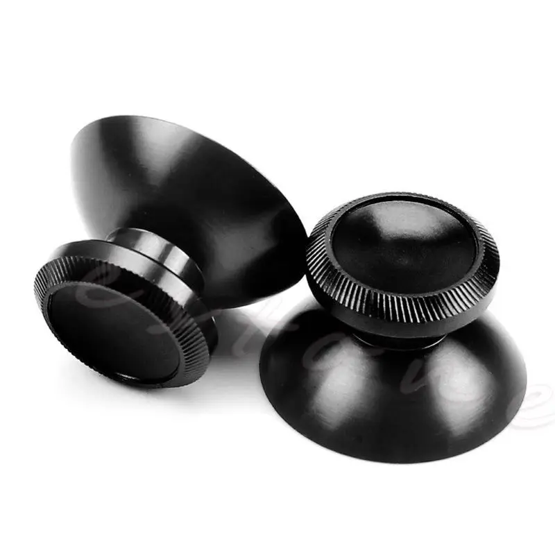 2 шт. алюминиевый сплав металлический аналоговый Thumbstick для PS4 Dualshock 4 Black