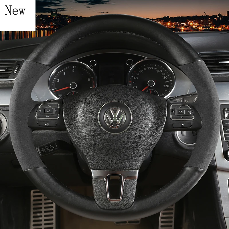 for Volkswagen Magotan B8 B6 High-quality DIY Hand-stitched Leather Suede Car Steering Wheel Cover Car Accessories
for Volkswagen Magotan B8 B6 High-quality DIY Hand-stitched Leather Suede Car Steering Wheel Cover Car Accessories