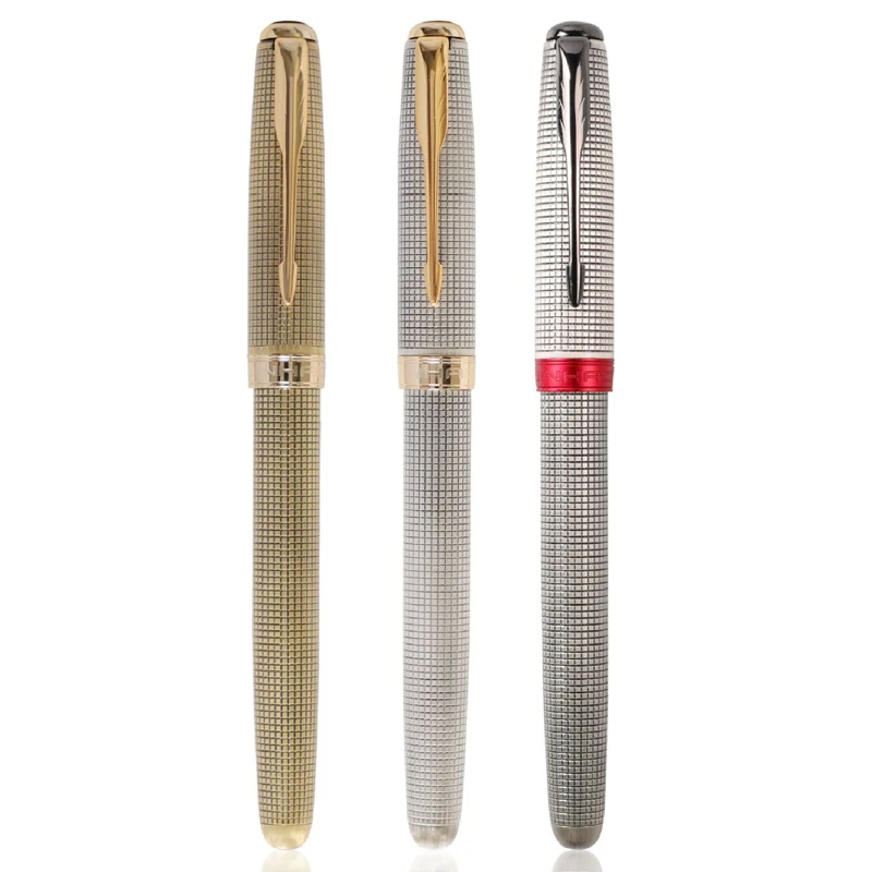 Ручка перьевая Jinhao 75, металлическая с красивыми узорами в клетку, с конвертером, подарочная ручка для офиса и дома, ручки для письма
Ручка перьевая Jinhao 75, металлическая с красивыми узорами в клетку, с конвертером, подарочная ручка для офиса и дома, ручки для письма