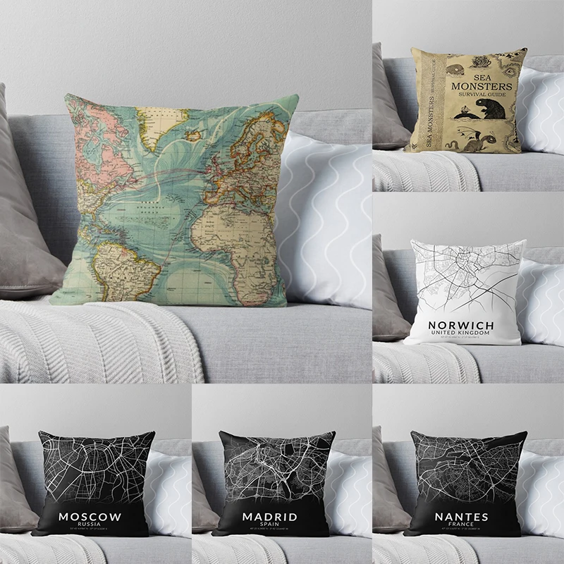 World map cojines decorativos print 18X18inch country map cojines sofá home decor Moscow spain throw pillows for living room
World map cojines decorativos print 18X18inch country map cojines sofá home decor Moscow spain throw pillows for living room