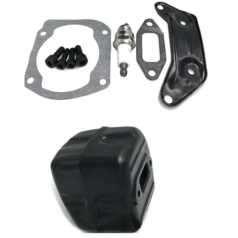 Exhaust Muffler Muffler Bracket Gasket Spark Plug Kit For Husqvarna 365 372 362 371 Chain Saw Replacement Parts
Exhaust Muffler Muffler Bracket Gasket Spark Plug Kit For Husqvarna 365 372 362 371 Chain Saw Replacement Parts
