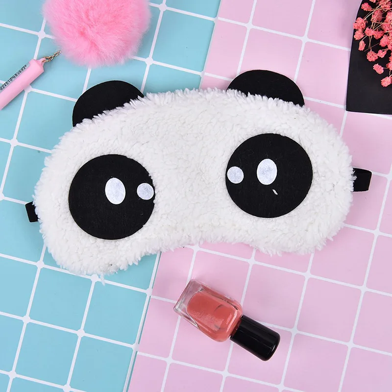 New 1PCS Cute Face Panda Eye Mask Eyeshade Shading Sleep Cotton Goggles Cover Health Care | Красота и здоровье