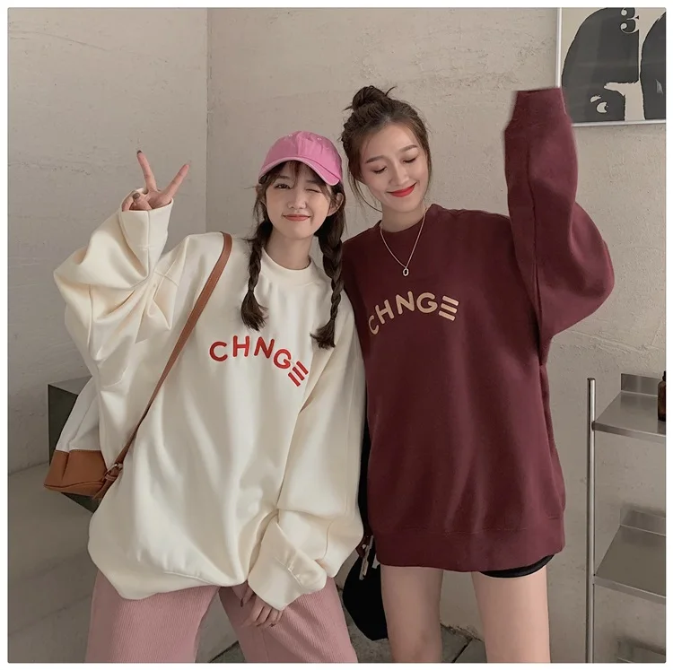 2022 new Tops Couple Wear Letter Printed plus size women sweater Oversize Korean Loose Women Sweatshirt Women's
2022 new Tops Couple Wear Letter Printed plus size women sweater Oversize Korean Loose Women Sweatshirt Women's