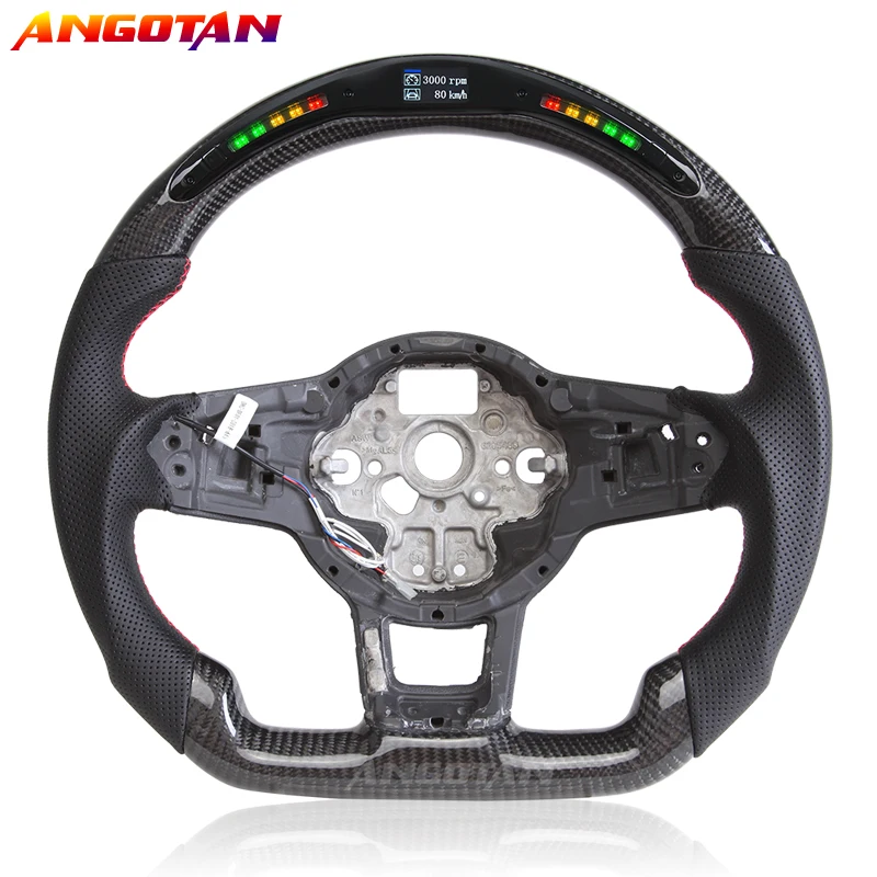 Customized Carbon Fiber LED Race Digital Display Led Perforated Leather Steering Wheel For vw Volkswagen Golf 7 GTI
Customized Carbon Fiber LED Race Digital Display Led Perforated Leather Steering Wheel For vw Volkswagen Golf 7 GTI