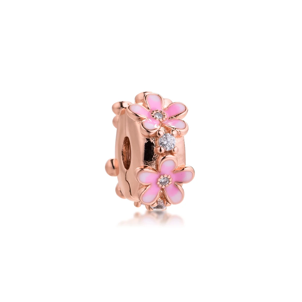 Fits for Europe Charms Bracelets Rose Pink Daisy Spacer Clip Beads 100% 925 Sterling Silver Jewelry
Fits for Europe Charms Bracelets Rose Pink Daisy Spacer Clip Beads 100% 925 Sterling Silver Jewelry