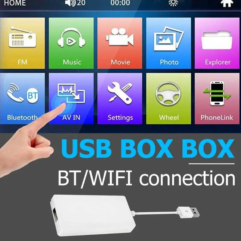 USB Smart Link Беспроводной Bluetooth Carplay ключ практичное прочное соединение и Wifi для Android