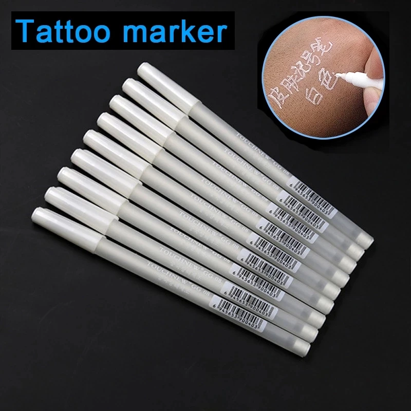 10PCS Permanent Microblade White Tattoo Marker Pen Body Art Tattoo Makeup Beauty Tool Eyebrows Body Skin Marker Writing Smooth
10PCS Permanent Microblade White Tattoo Marker Pen Body Art Tattoo Makeup Beauty Tool Eyebrows Body Skin Marker Writing Smooth
