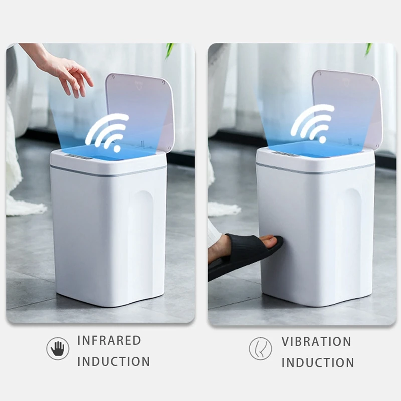 Smart Trash Can Household USB Charging Trash Can Kitchen Automatic Induction Motion Dustbin with Lid 
Smart Trash Can Household USB Charging Trash Can Kitchen Automatic Induction Motion Dustbin with Lid