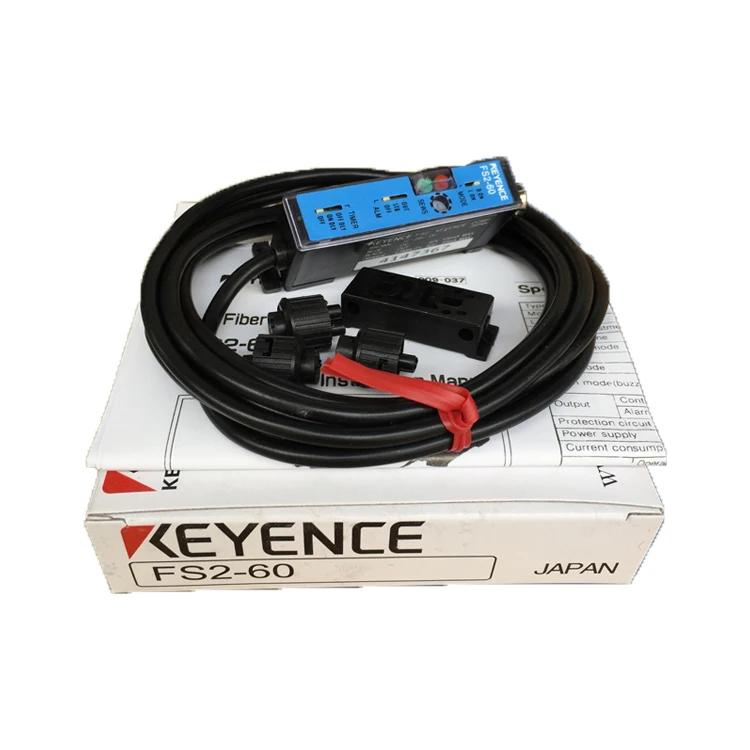FS2-60 KEYENCE Fiber Amplifier Vernier Capacitor with Long Detect Distance NPN Collector Open Circuit 8-turn regulator
FS2-60 KEYENCE Fiber Amplifier Vernier Capacitor with Long Detect Distance NPN Collector Open Circuit 8-turn regulator