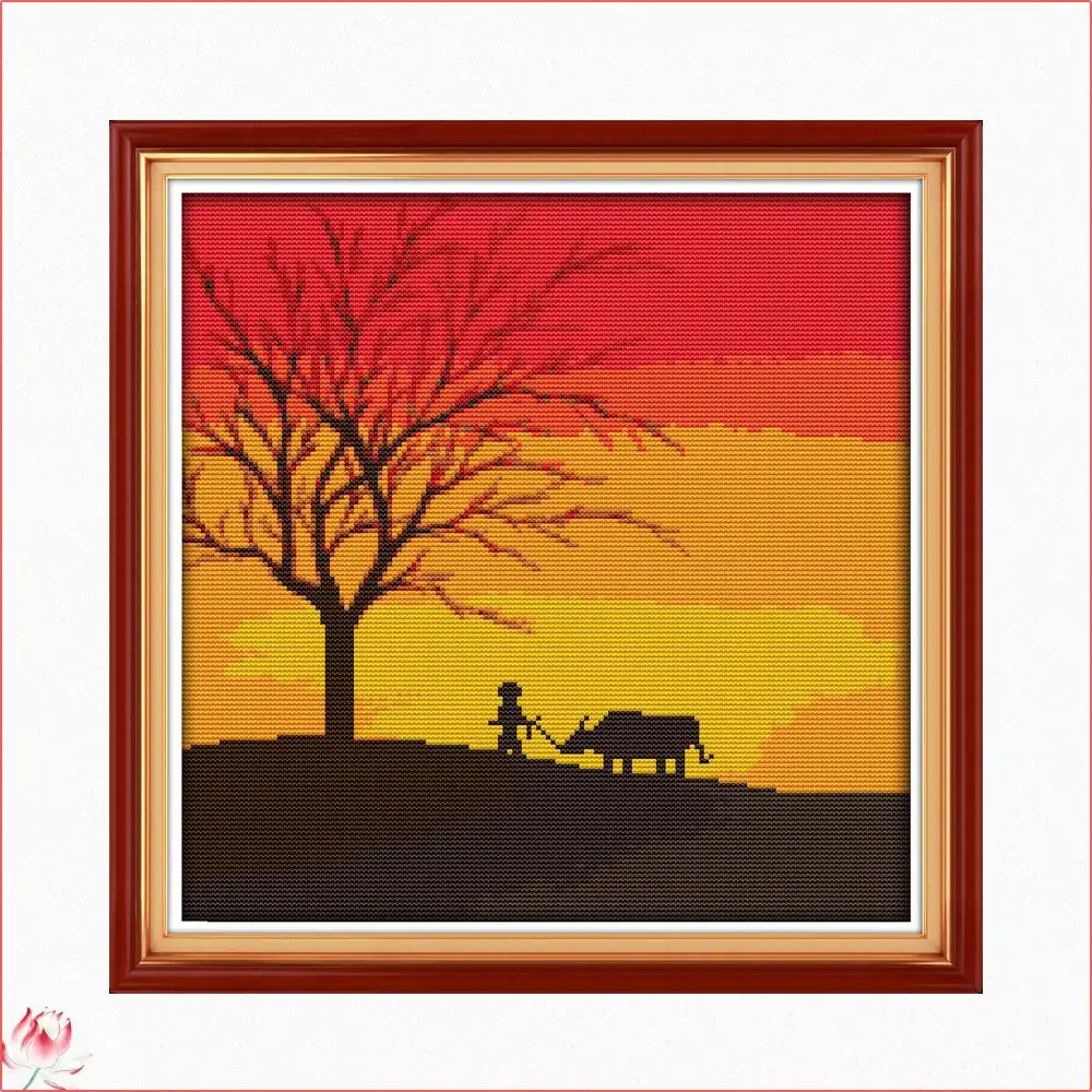 The Sunset Scenery Cross Stitch Kit 14CT 11CT Counted Printing Fabric DIY Chinese Embroidery Kit Home Wall Decoration Painting
The Sunset Scenery Cross Stitch Kit 14CT 11CT Counted Printing Fabric DIY Chinese Embroidery Kit Home Wall Decoration Painting