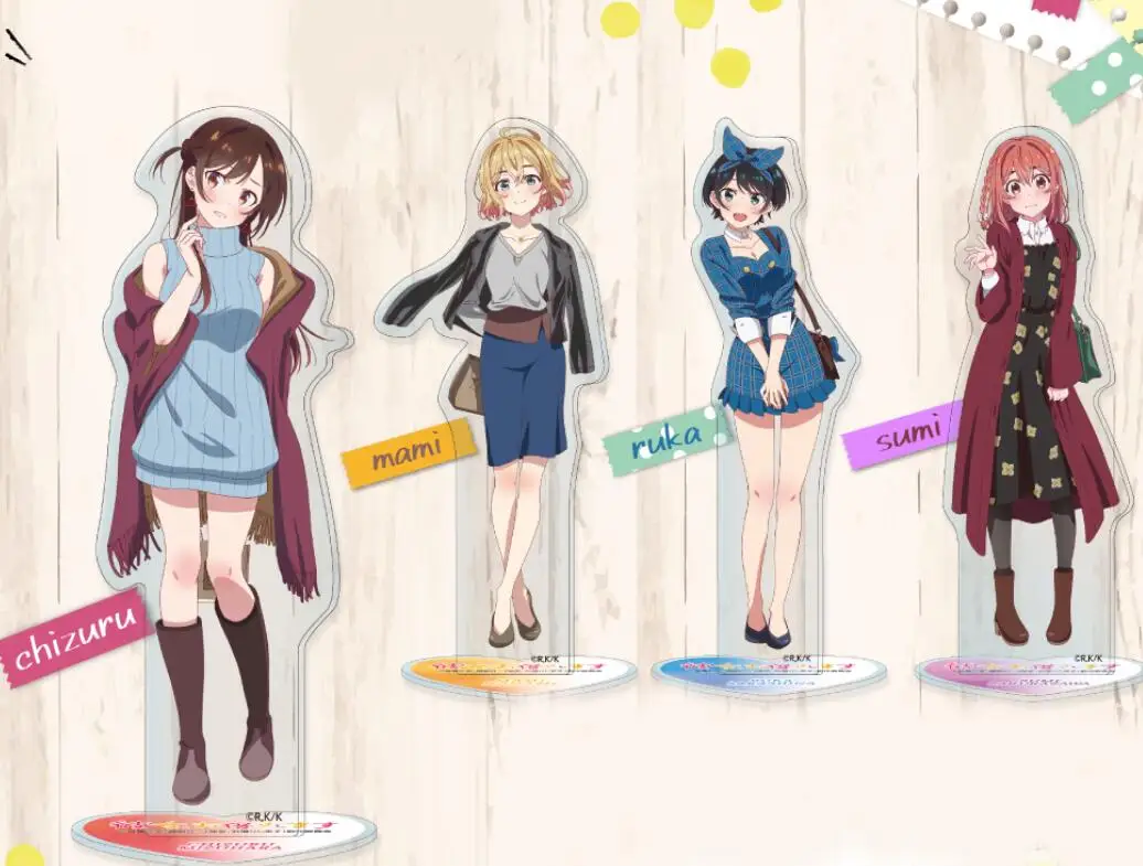 Anime Rent A Girlfriend Kanojo Okarishimasu Ichinose Chizuru Sakurasawa Sumi Autumn Clothes Acrylic Stand Figure Model Plate
Anime Rent A Girlfriend Kanojo Okarishimasu Ichinose Chizuru Sakurasawa Sumi Autumn Clothes Acrylic Stand Figure Model Plate