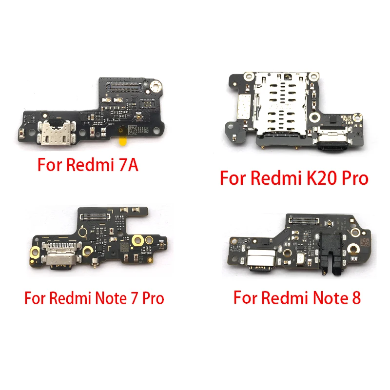 10 шт./лот USB порт для зарядки микрофон док разъем плата гибкий кабель Xiaomi Redmi K20 Note 7