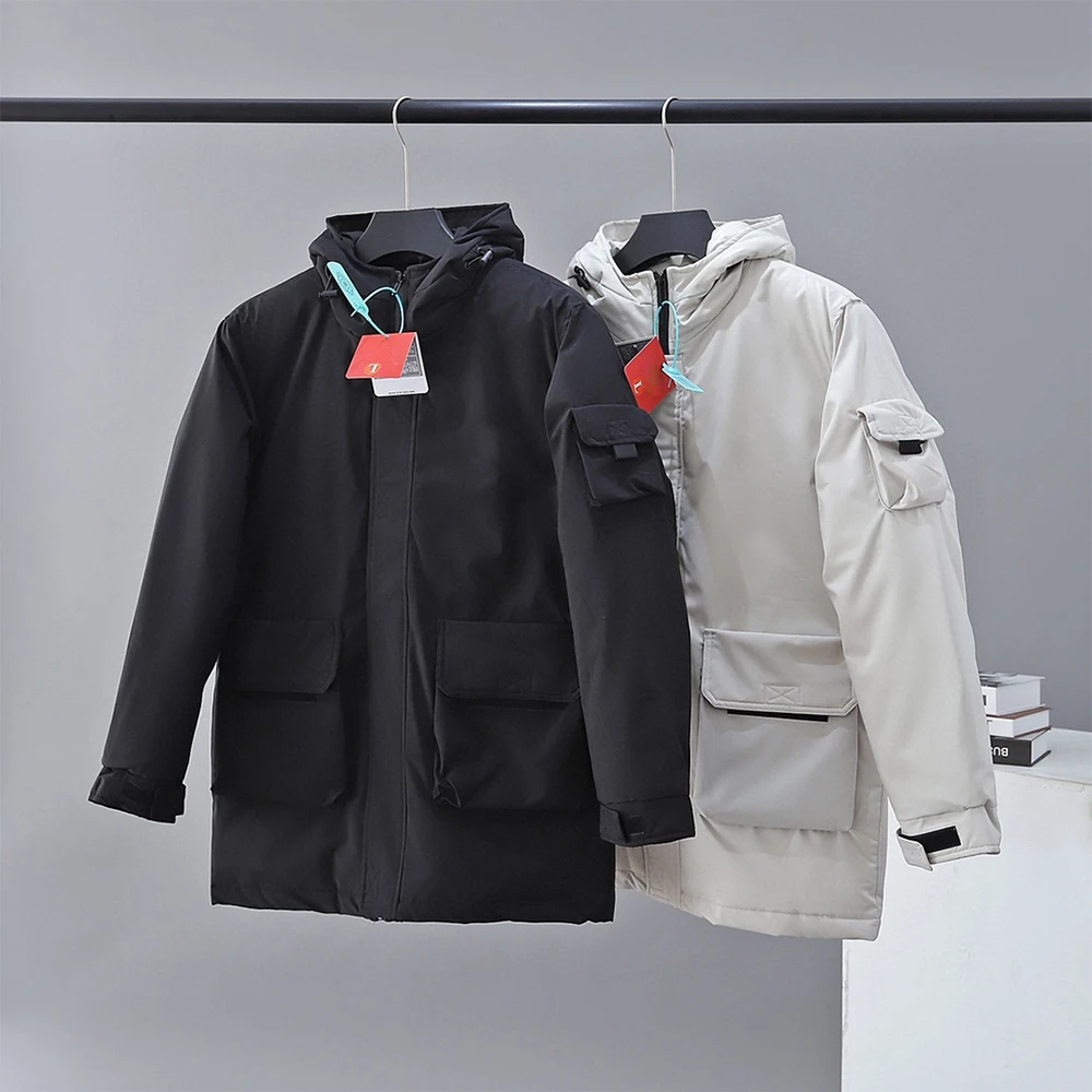 America Brand Face multi-pocket cargo coat mid-length polar cold-proof hooded couple down jacket Thickened Windproof Coat
America Brand Face multi-pocket cargo coat mid-length polar cold-proof hooded couple down jacket Thickened Windproof Coat