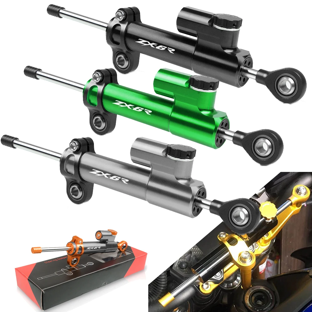 Универсальный Регулируемый стабилизатор рулевого демпфера для мотоцикла CNC Kawasaki