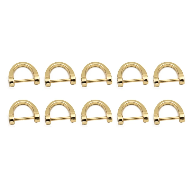 10pcs D-Shaped U Rings Buckle Straps Belting for DIY Leather Craft Purse Replacement Accessories
10pcs D-Shaped U Rings Buckle Straps Belting for DIY Leather Craft Purse Replacement Accessories