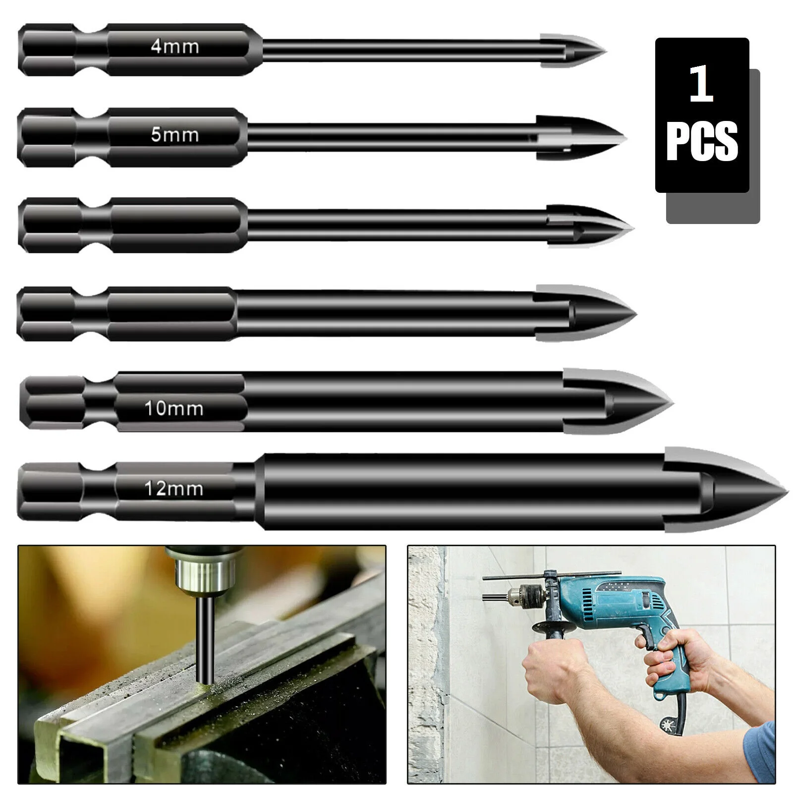 4-12mm Multifunctional Triangle Drill Bits Ceramic Glass Full Tile Wall Concrete Hole Opener Hard Alloy Triangle Bit Tool
4-12mm Multifunctional Triangle Drill Bits Ceramic Glass Full Tile Wall Concrete Hole Opener Hard Alloy Triangle Bit Tool