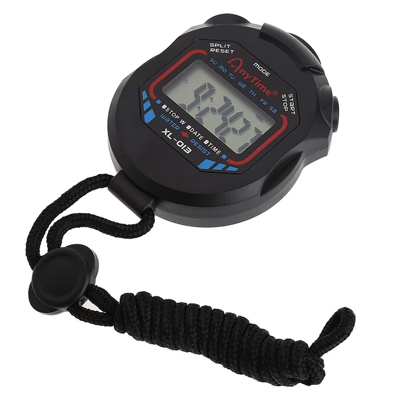 Classic Digital Handheld LCD Chronograph Sports Stopwatch Timer w/string
Classic Digital Handheld LCD Chronograph Sports Stopwatch Timer w/string