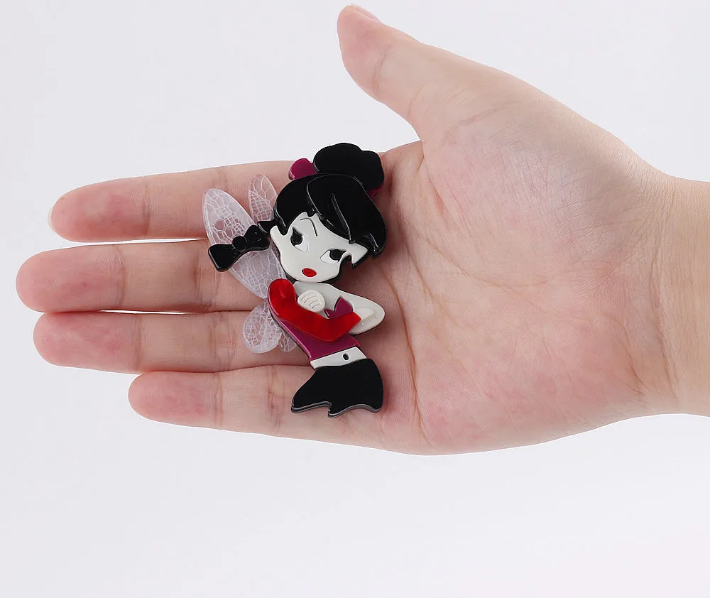 Lovely Fairy Angel Acrylic Brooches And Pins For Women Cute Cartoon Girl Brooch Pins Badges Jewelry Fashion Ballet Party Gifts 
Lovely Fairy Angel Acrylic Brooches And Pins For Women Cute Cartoon Girl Brooch Pins Badges Jewelry Fashion Ballet Party Gifts