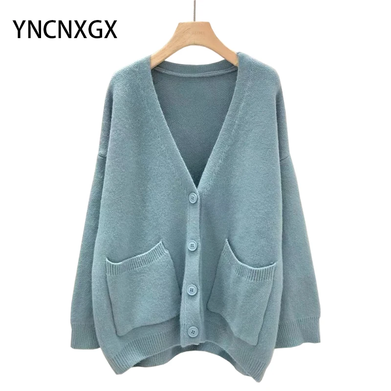 Cardigan for Women Cardigan Women's Sweater V-neck Ladies Loose Solid Color Knit Sweater Coat 
Cardigan for Women Cardigan Women's Sweater V-neck Ladies Loose Solid Color Knit Sweater Coat
