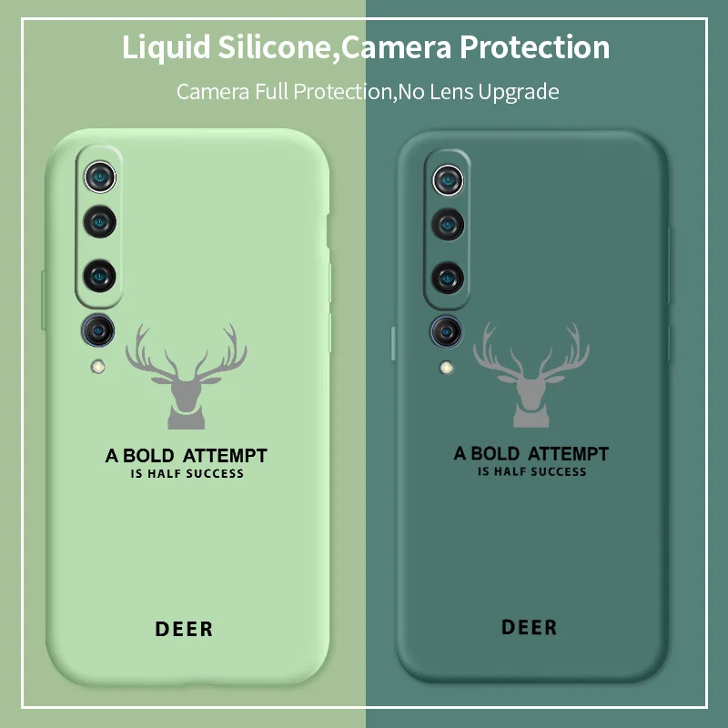 

Stylish Deer Pattern Phone Case For Xiaomi 10 10Pro 10Lite 10Ultra 9 9Pro 9SE CC9 CC9Pro CC9E 8 8Lite 6 6X Mix 3 Liquid Cover