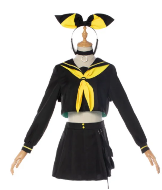 High Quallity Japanese Anime Kagamine Rin/len Kagamine Rin Sailor Suit Woman Cosplay Costume Top + Skirt + Leg Socks + Accessory
High Quallity Japanese Anime Kagamine Rin/len Kagamine Rin Sailor Suit Woman Cosplay Costume Top + Skirt + Leg Socks + Accessory